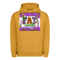 Pigment Peanut Butter fat tuesday fleur de lis and mardi gras beads Urban Hoodie - Artiststas