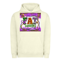 Pigment Pistachio fat tuesday fleur de lis and mardi gras beads Urban Hoodie - Artiststas