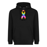 Black pride ribbon Heavyweight Hoodie - texasbilliewilder