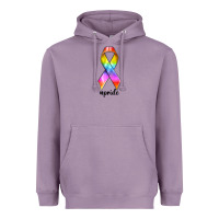 Lavender pride ribbon Heavyweight Hoodie - texasbilliewilder