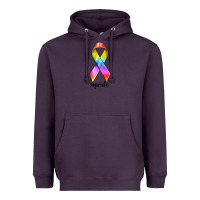 Plum pride ribbon Heavyweight Hoodie - texasbilliewilder