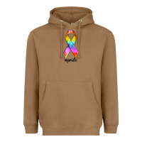 Toasted Coconut pride ribbon Heavyweight Hoodie - texasbilliewilder