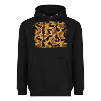 Black Bunny Pattern Heavyweight Hoodie - RanaPortraitStore