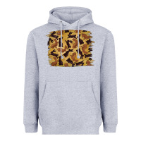 Heather Grey Bunny Pattern Heavyweight Hoodie - RanaPortraitStore