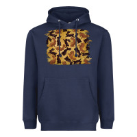 Navy Bunny Pattern Heavyweight Hoodie - RanaPortraitStore