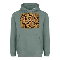 Sage Bunny Pattern Heavyweight Hoodie - RanaPortraitStore