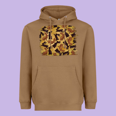 Heavyweight Hoodie Bunny Pattern