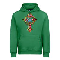 Emerald christmas cross Urban Hoodie - AdoDesignShop