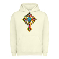 Pigment Pistachio christmas cross Urban Hoodie - AdoDesignShop