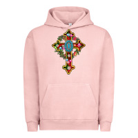 Pigment Salmon christmas cross Urban Hoodie - AdoDesignShop