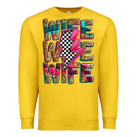 Lemon race wife wife wife lightningbolt Premium Sweatshirt - Zillion Design Studio