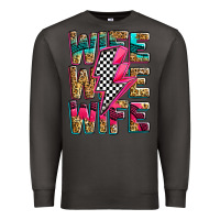 Smoke race wife wife wife lightningbolt Premium Sweatshirt - Zillion Design Studio