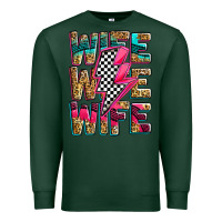 Sports Green race wife wife wife lightningbolt Premium Sweatshirt - Zillion Design Studio