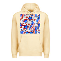 Pina Colada 4th of july flip flops seamless pattern Premium Hoodie - BundleAndBundleShop