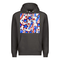 Smoke 4th of july flip flops seamless pattern Premium Hoodie - BundleAndBundleShop