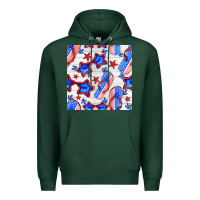 Sports Green 4th of july flip flops seamless pattern Premium Hoodie - BundleAndBundleShop