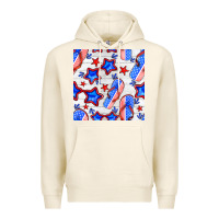 Tofu 4th of july flip flops seamless pattern Premium Hoodie - BundleAndBundleShop