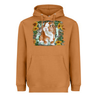 Meerkat Bunny With Flower Leopard Heavyweight Hoodie - RanaPortraitStore
