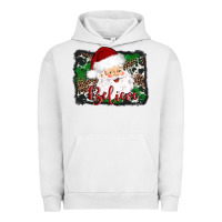 Pigment Lunar Rock believe santa Urban Hoodie - AdoDesignShop