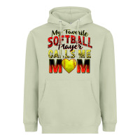 Matcha my favorite softball player calls me mom Heavyweight Hoodie - Zillion Design Studio