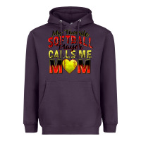 Plum my favorite softball player calls me mom Heavyweight Hoodie - Zillion Design Studio