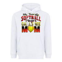 White my favorite softball player calls me mom Heavyweight Hoodie - Zillion Design Studio