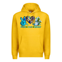 Lemon peace love winter ado Premium Hoodie - AdoDesignShop