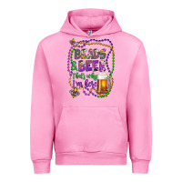 Fuchsia Pink beads & beer that's why i'm here Urban Hoodie - Artiststas