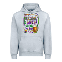 Heather Grey beads & beer that's why i'm here Urban Hoodie - Artiststas