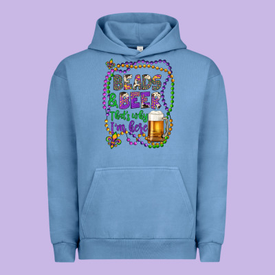 Beads & Beer That's Why I'm Here Urban Hoodie Designed By Artiststas