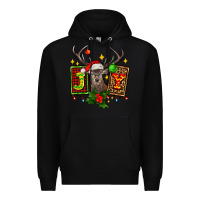 Black joy with reindeer ado Premium Hoodie - AdoDesignShop