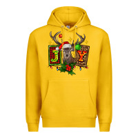 Lemon joy with reindeer ado Premium Hoodie - AdoDesignShop