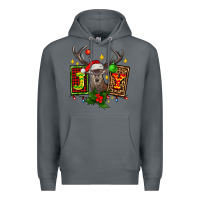 Rock joy with reindeer ado Premium Hoodie - AdoDesignShop