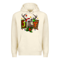 Sandshell joy with reindeer ado Premium Hoodie - AdoDesignShop