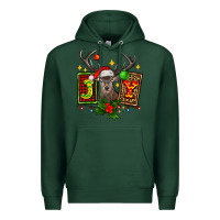 Sports Green joy with reindeer ado Premium Hoodie - AdoDesignShop