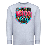 Heather Grey race day Premium Sweatshirt - Zillion Design Studio