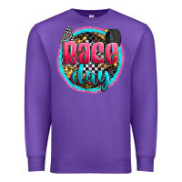 Purple race day Premium Sweatshirt - Zillion Design Studio