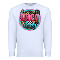 White race day Premium Sweatshirt - Zillion Design Studio
