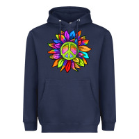 Navy pride sunflower Heavyweight Hoodie - texasbilliewilder