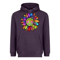 Plum pride sunflower Heavyweight Hoodie - texasbilliewilder