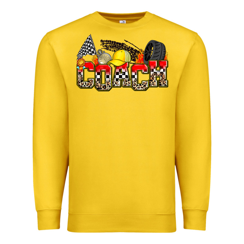 Race Coach Premium Sweatshirt by Zillion Design Studio | Teevron