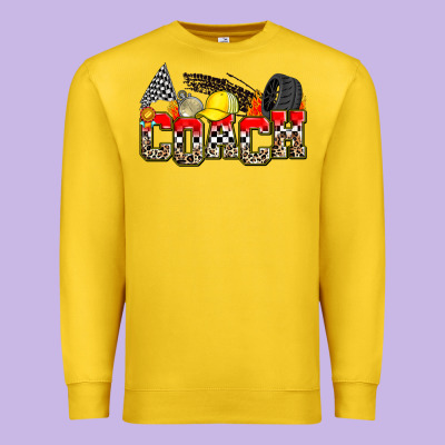 Race Coach Premium Sweatshirt Designed By Zillion Design Studio
