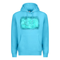 Ocean Blue gemstone background Premium Hoodie - JahusDesignShop
