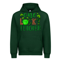 Forest Green one lucky teacher Urban Hoodie - Artiststas
