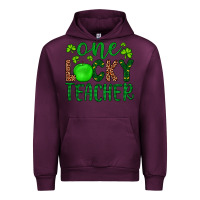 Mauve Wine one lucky teacher Urban Hoodie - Artiststas