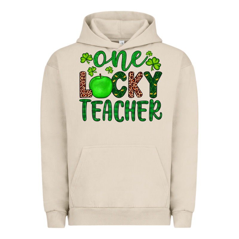 One Lucky Teacher Urban Hoodie by Artiststas | Teevron