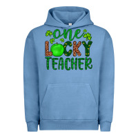 Pigment Pebble Blue one lucky teacher Urban Hoodie - Artiststas