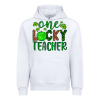 White one lucky teacher Urban Hoodie - Artiststas