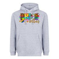 Heather Grey pride vibes Heavyweight Hoodie - texasbilliewilder