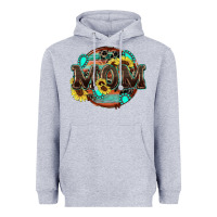 Heather Grey western mom Heavyweight Hoodie - Zillion Design Studio